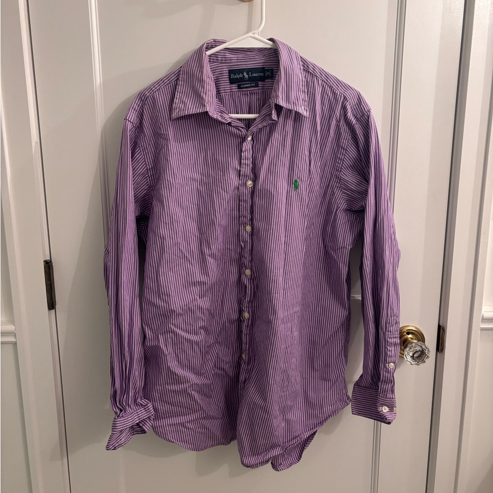 Men’s Ralph Lauren Purple Button Down Dress Shirt